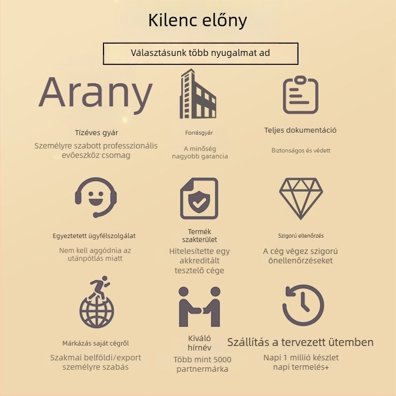 Egyszer használatos evőpálcika készlet (három- vagy négy darabos) Kraft papír csomagolással, biológiailag lebomló, logónyomtatás és testreszabás elérhető, 500 csomag dobozonként