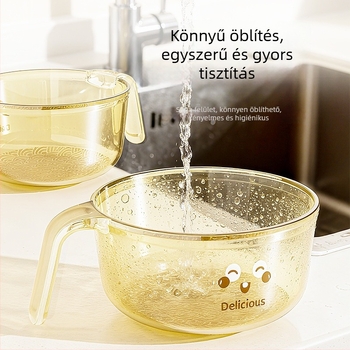 PPSU gyermekek étkezőtál fogantyúval, esésálló, felnőtteknek is megfelelő, 3 éves kortól, égési sérülések elleni védelem