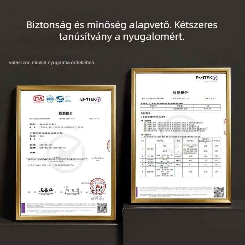 Egyszer használatos műanyag tál, élelmiszer-minőségű PP, magas hőmérséklet-állóság, vastagított, 350 ml