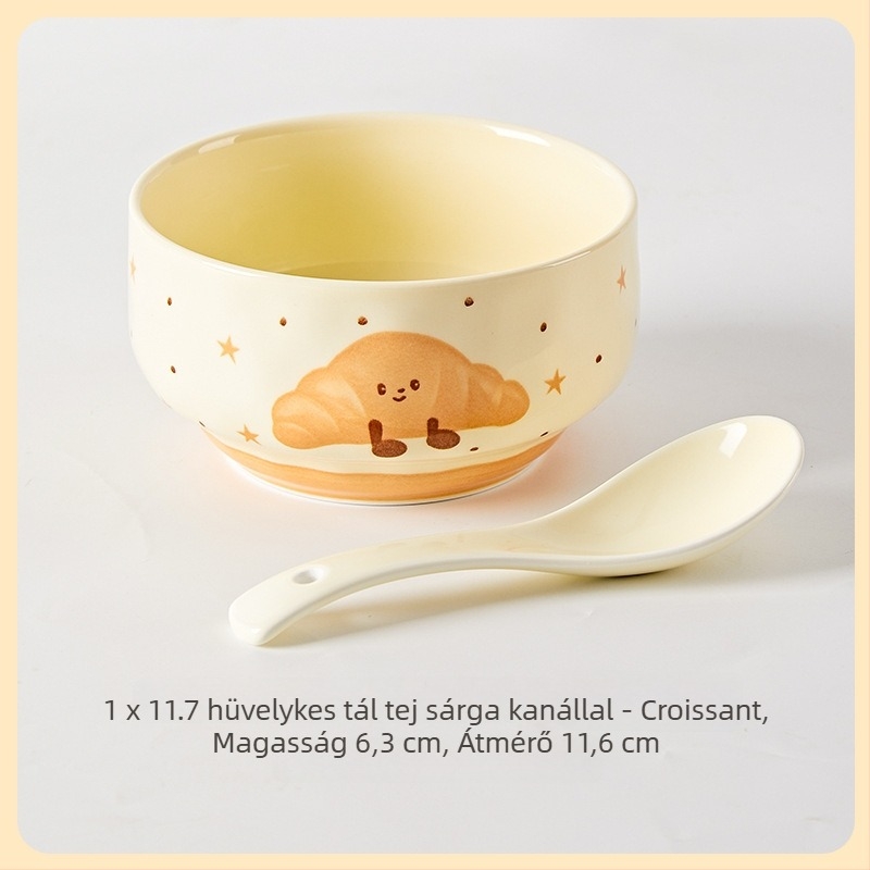 Porcelánkerek tál háztartási használatra, underglaze színű felület, mikrohullámú sütőben használható, testreszabható