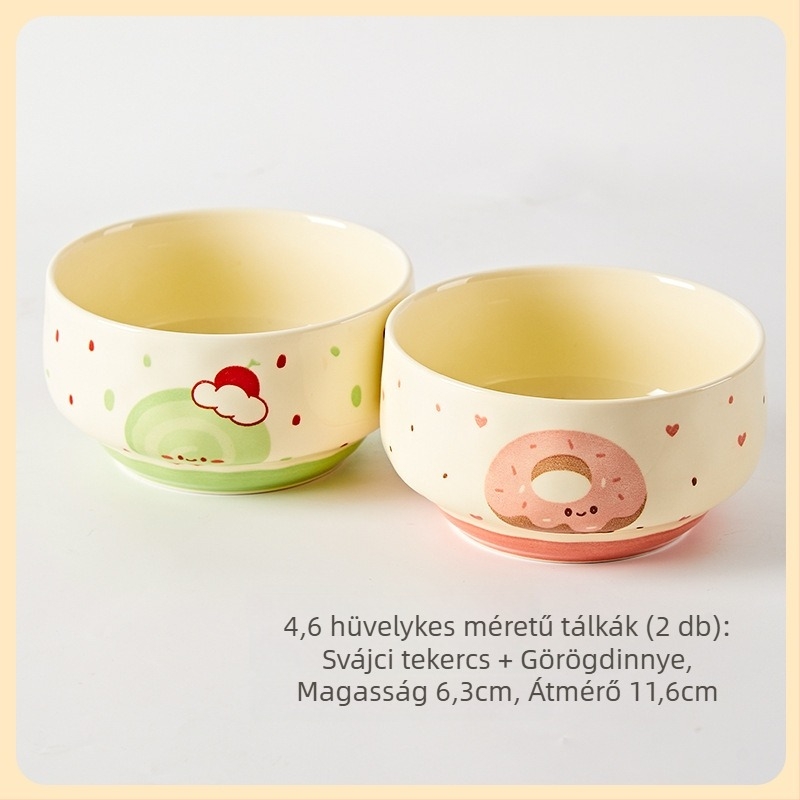 Porcelánkerek tál háztartási használatra, underglaze színű felület, mikrohullámú sütőben használható, testreszabható