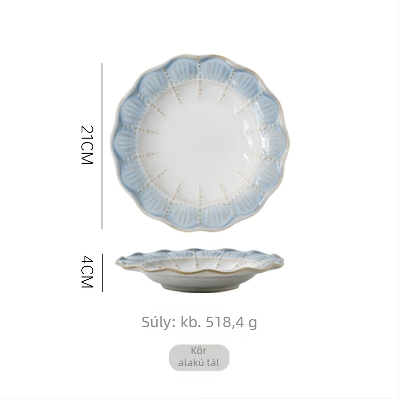 Sumeiji porcelán étkészlet rizses tálak és tányérok – mikróhullámú sütőben használható, francia relief motívum, logó nyomtatás és testreszabás elérhető