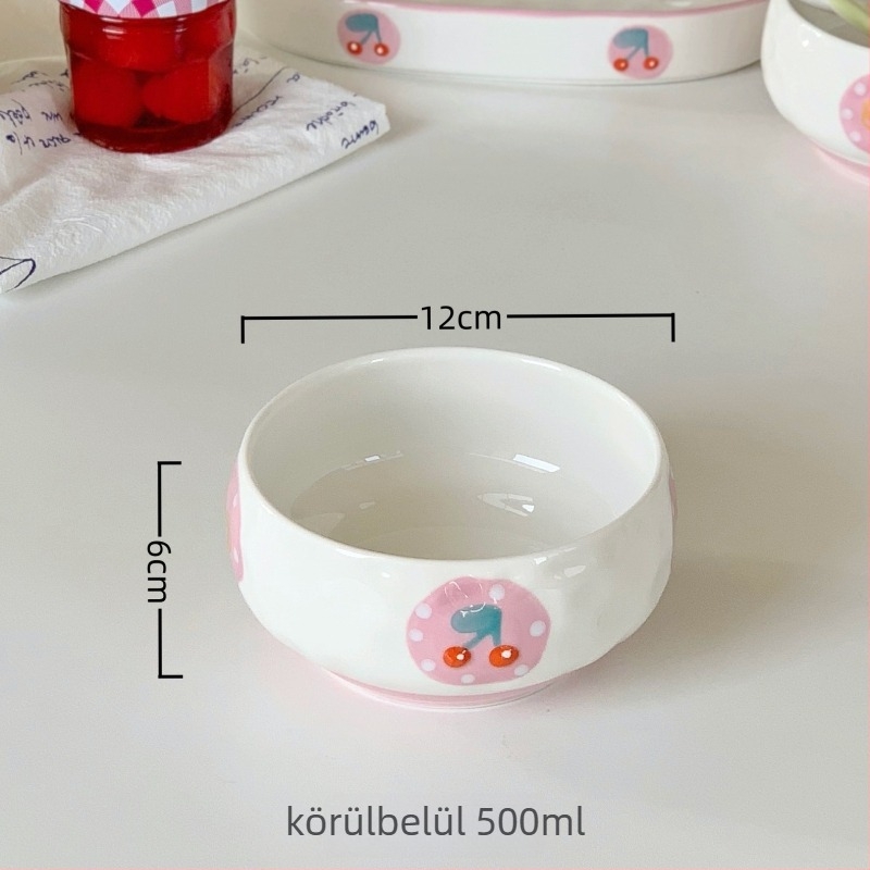 Porcelán étkészlet: tálak és tányérok, egyszerű stílus, porcelán anyag