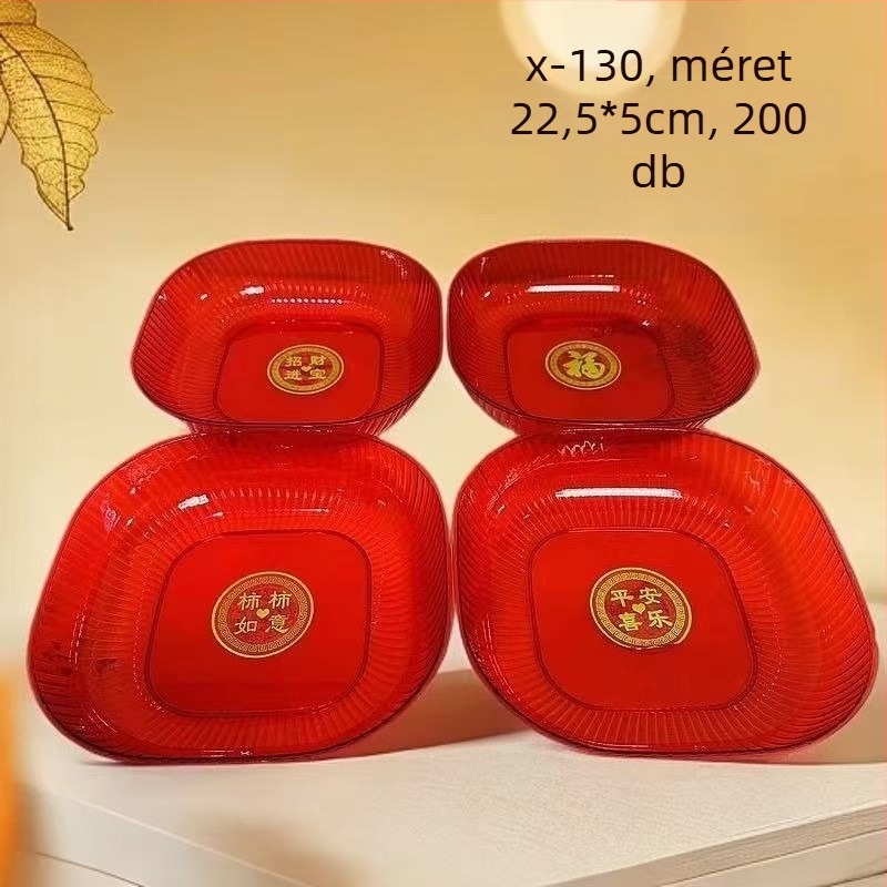 Műanyag gyümölcstál, ünnepi stílus, modell AL906933321794, bemutatva 2019-ben.