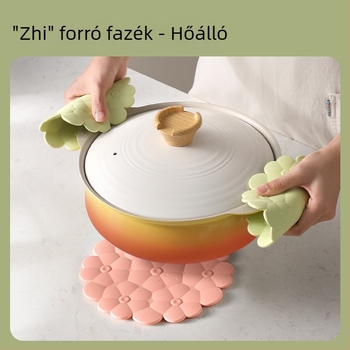 Kör alakú szilikon hőálló étkező alátét edényekhez, nordic design, modern stílus