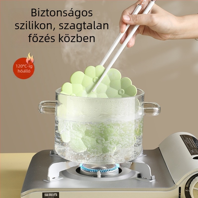 Kör alakú szilikon hőálló étkező alátét edényekhez, nordic design, modern stílus