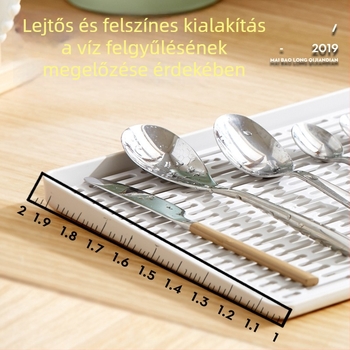 Műanyag leeresztő tál dupla rétegű gyümölcstartóval, négyzet alakú, modern minimalist stílus, testreszabható