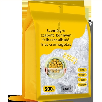 Falihoz rögzíthető kihúzható egyszer használatos élelmiszerfólia fedő, élelmiszer-minőségű műanyagból, 12+ darab, porvédő