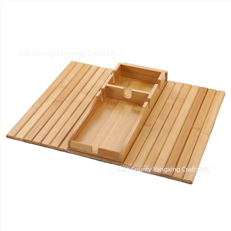 Kanapé karfa tálca — fa, négyzetes, modern minimalista stílus, polírozott felület, univerzális tálca.