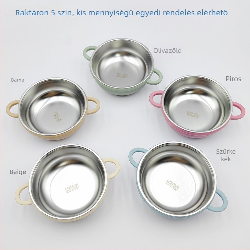 Szilikon tál babáknak, 3 darabos készlet, rajzfilm-stílus, friss és aranyos, 3 hónapos kortól