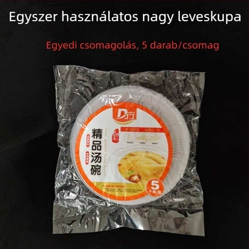 Egyszer használatos tál, műanyag, átlátszó, 1400 ml kapacitás, kerek alak, testreszabás elérhető