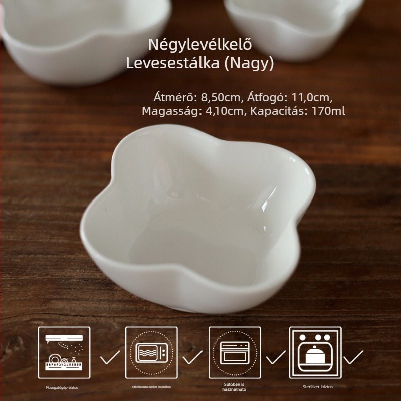 Porcelán mártogató tál virágos mintával, koreai stílus, szabálytalan alak, alkalmas szójaszószhoz, gombócokhoz és ízesítőkhöz