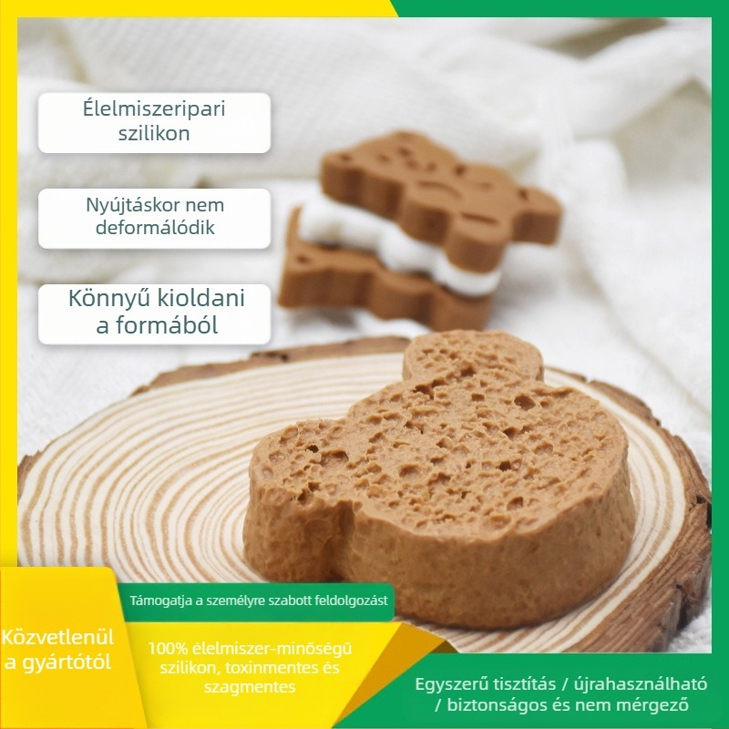 Szilikon sütőforma gofrikhoz, croissantokhoz és süteményekhez – szabálytalan alakú, sütéshez, 2021-es megjelenés