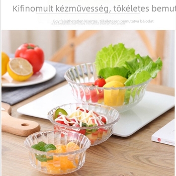 Üveg tálak készlet, gyöngyház minta 20213, kód Tb-556019742077, instant tészta tál