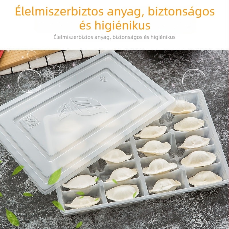 Egyszer használatos műanyag gombóc doboz elvitelre, egyszerű és elegáns kínai stílus, mikrohullámú sütő nem alkalmas, biológiailag lebomló