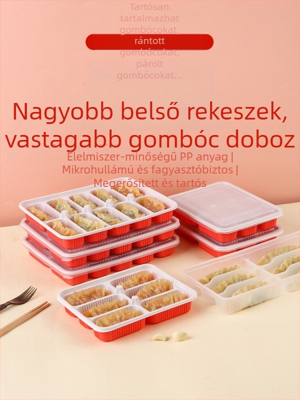 Gőzölt dim sum csomagoló doboz nagy rácsos tálcával – egyszer használatos, élelmiszer-minőségű PP5, logó nyomtatás, mikrohullámú sütőben nem használható, kereskedelmi célokra