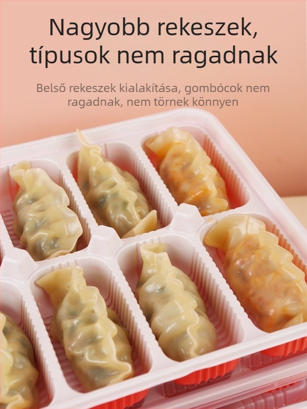Gőzölt dim sum csomagoló doboz nagy rácsos tálcával – egyszer használatos, élelmiszer-minőségű PP5, logó nyomtatás, mikrohullámú sütőben nem használható, kereskedelmi célokra