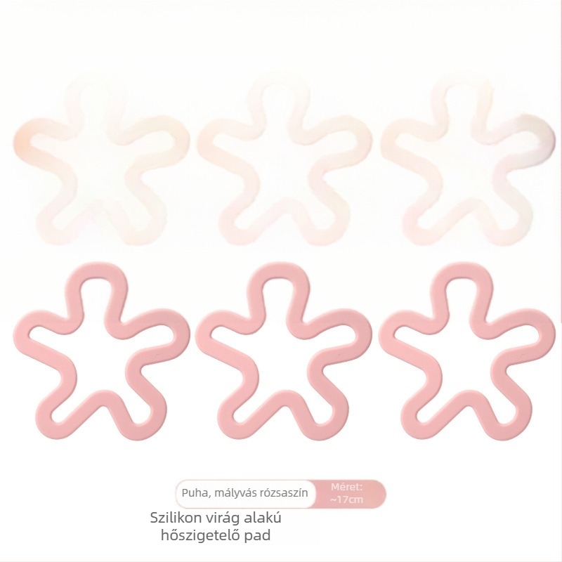 Szilikon étkező alátét, szabálytalan alakú, egyszínű mintázat, modern minimalist stílus, hőálló