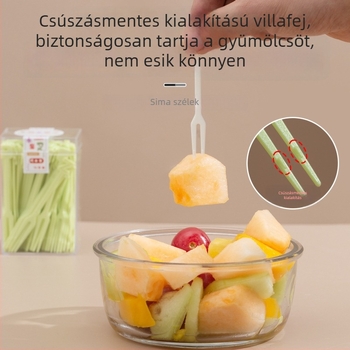 Műanyag gyümölcs villa készlet gyerekeknek, modern minimalista stílus, 130 darabos készlet, 121 g