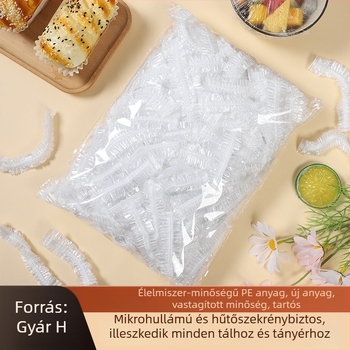 Egyszer használatos PE pohár- és tálfedő készlet elasztikus szélekkel; 12+ darab; 36 hónapos élettartam