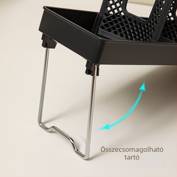 Műanyag pohártartó állvány, összecsukható kivitel, modern minimalist stílus, súly 600 g, doboz 36 darab