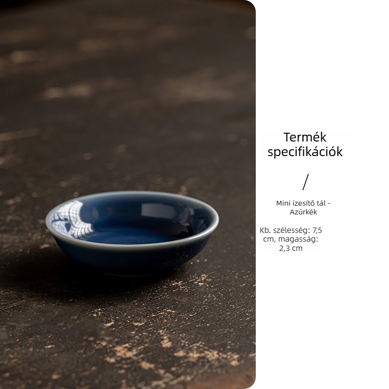 Kis kerámia tányér, kör alakú, mikrohullámú sütőben használható, logó nyomtatás, testreszabás elérhető