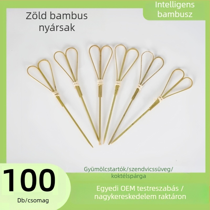 Egyszer használatos bambusz nyárs gyümölcsökhöz – modern egyszerű stílus, logó nélkül, Márka: Egyéb, Kategória: Jel, Minőség: Megfelelő termék