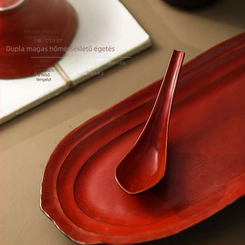 Japán stílusú kerámia étkészlet — alá-glazúros színű felület, testreszabható privát címkével, ajándéknak alkalmas