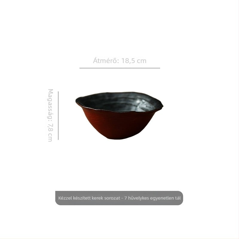 Japán stílusú kerámia étkészlet — alá-glazúros színű felület, testreszabható privát címkével, ajándéknak alkalmas