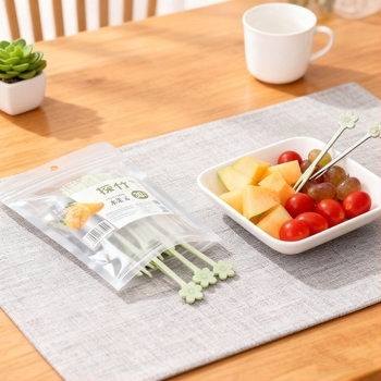 Egyszer használatos gyümölcsvilla készlet, műanyagból, 30 darab, modern, egyszerű stílus