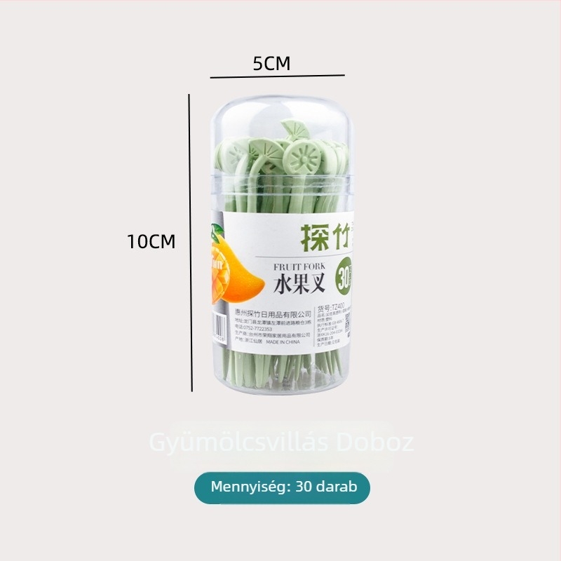 Egyszer használatos gyümölcsvilla készlet, műanyagból, 30 darab, modern, egyszerű stílus