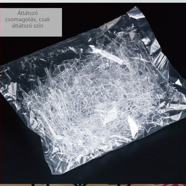 Endeavour Card műanyag csillag alakú gyümölcsvilla, modern minimalist design, nyomtatott logó