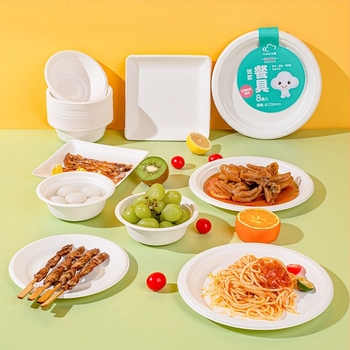 Egyszer használatos korong alakú tál, kör vagy négyzet formájú, tömeg 75–123 g