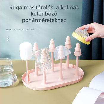 Pohártartó erdő mintával, világos luxus stílusban (műanyag, 90 g, asztali állvány)