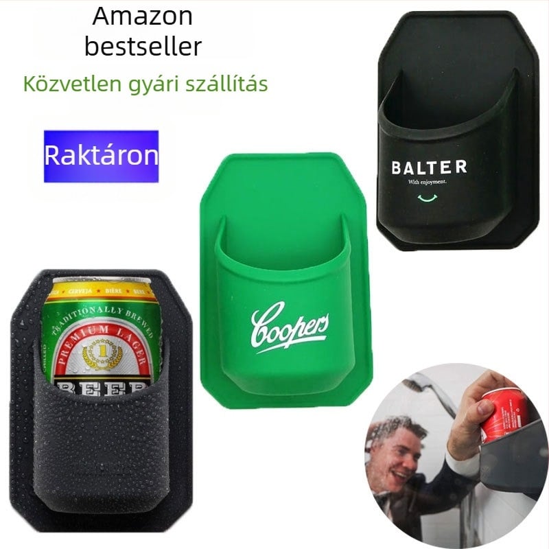 Szilikonból készült fürdőszobai pohártartó, falra szerelhető, nordic stílus, tárolás, súly 85 g