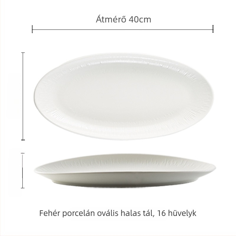 Qingqi porcelán halas tál, japán stílus, szabálytalan alak, mikrohullámú sütőben használható, magas hőmérséklet-ellenálló, alulmázott felülettel