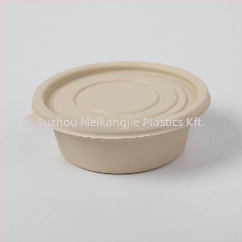 Egyszer használatos kerek levesestál kukorica keményítő alapú, mikrohullámú sütőben használható, biodegradálható (200 ml, kukorica keményítő alapú, mikrohullámú sütőben használható)