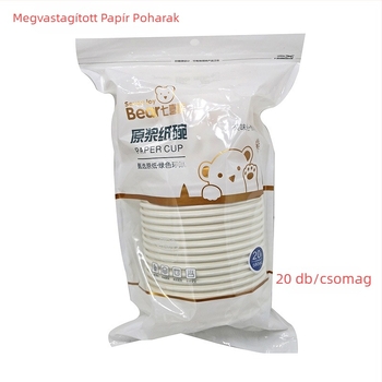Egyszer használatos papírtál Seven bears – anyag: fa pulp + PE, biodegradálható, nem mikrohullámú sütőben használható, csomagolás: 1/50