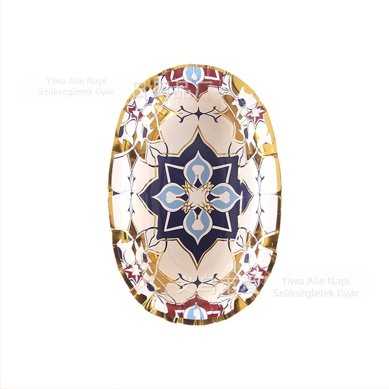 Love egyszer használatos ovális papírtálak hot pot mártogatáshoz, otthoni bulikhoz, környezetbarát