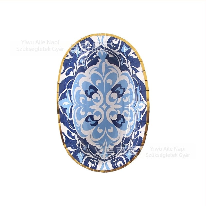 Love egyszer használatos ovális papírtálak hot pot mártogatáshoz, otthoni bulikhoz, környezetbarát