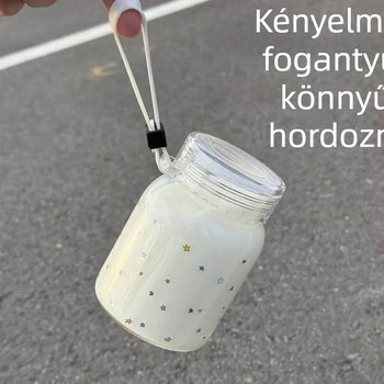 Teáscsésze magas hőálló boroszilikát üvegből, zárható fedéllel, két darabos készlet, ajándékdoboz