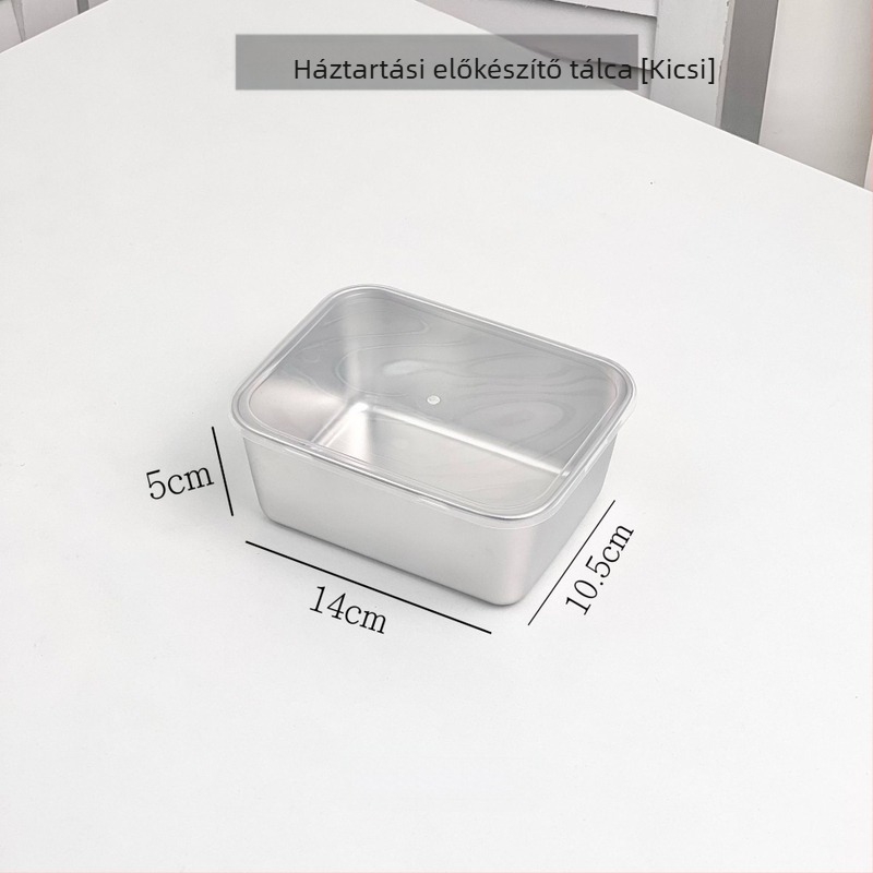 304 rozsdamentes acél étel-előkészítő tál – téglalap alakú, matt felület, univerzális tál típus, modern minimalista stílus