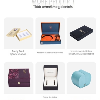 Félkör alakú ajándékdoboz UV bevonattal, hőlapozással és laminálással; testreszabható csomagolás kínai stílusban; hullámkarton és különböző karton típusok