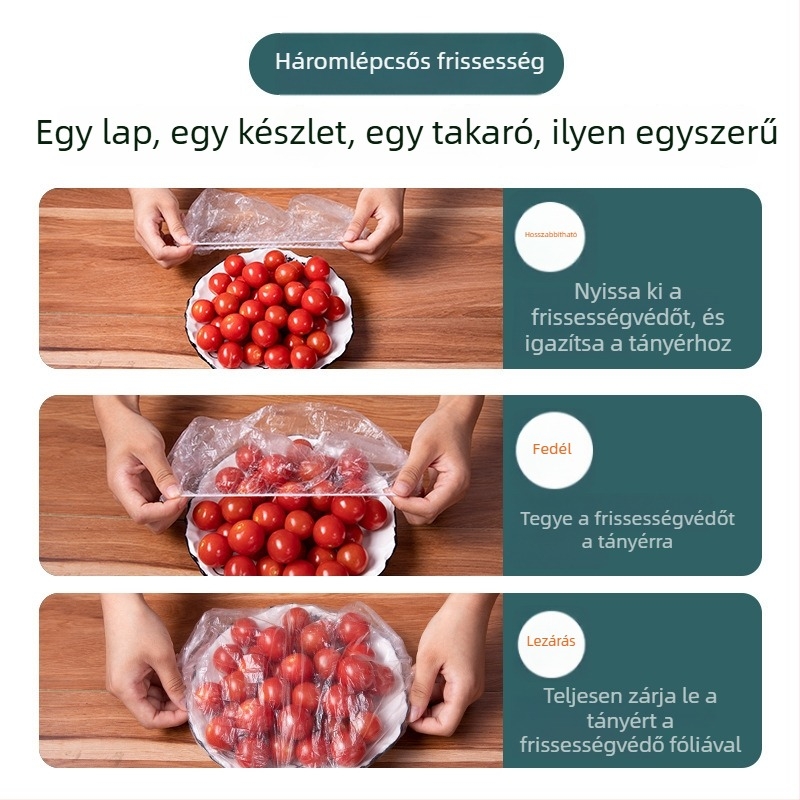 PE anyagú műanyag fóliafedő, 12+ darab, háztartási használatra