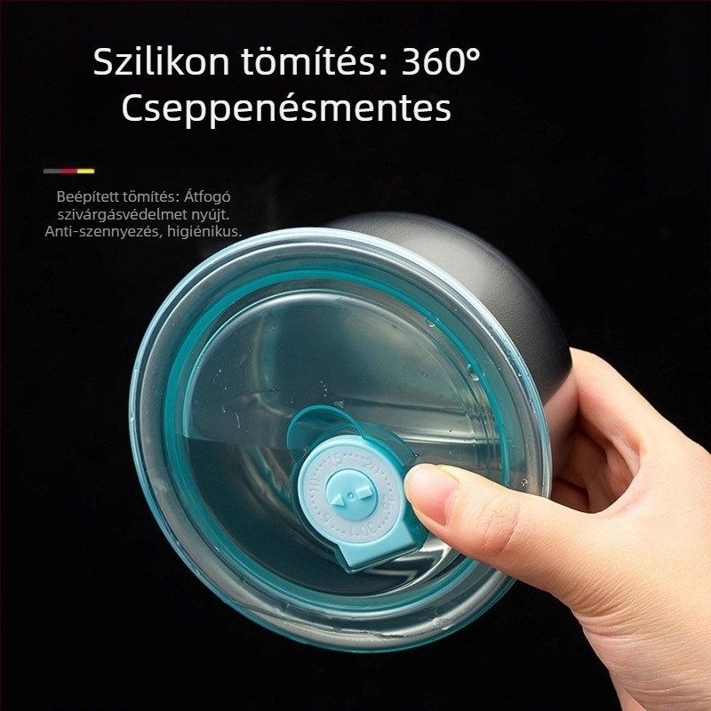 Kerek ebéddoboz, 301–500 ml, egyszerű stílus, újrahasználható, nem alkalmas mikrohullámú sütőben