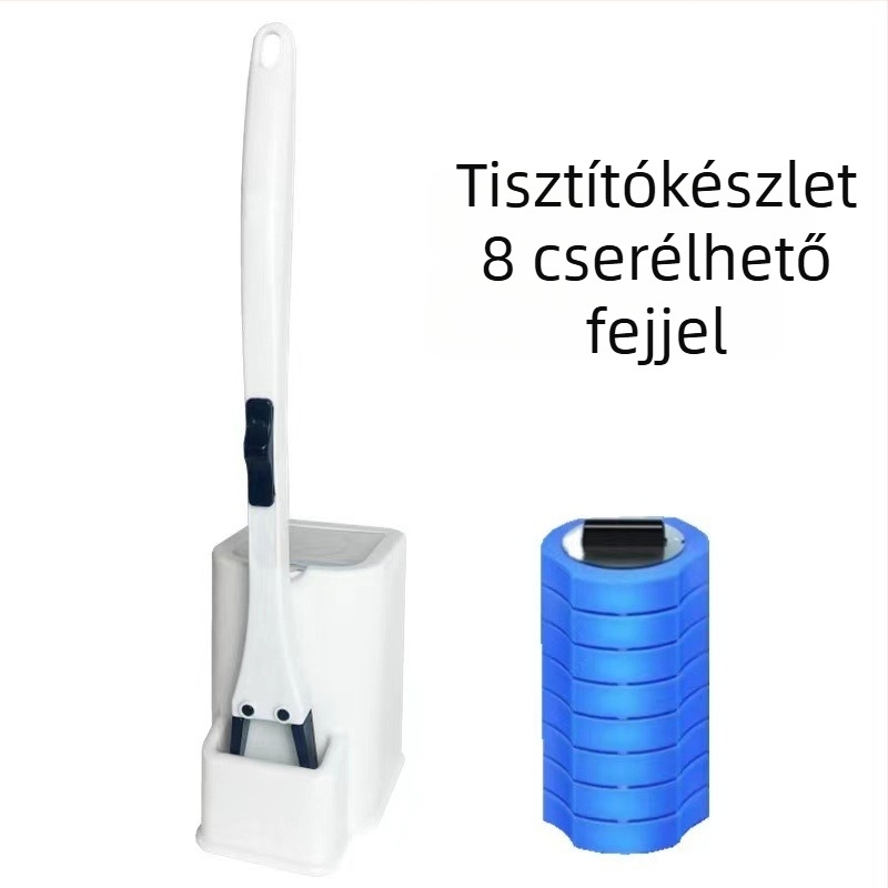 Egyszer használatos WC-kefe – műanyag, modern minimalista stílus