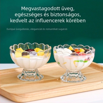 Víz pohár szóda-lime üvegből, kerek, egy rétegű, logónyomás elérhető, testreszabható