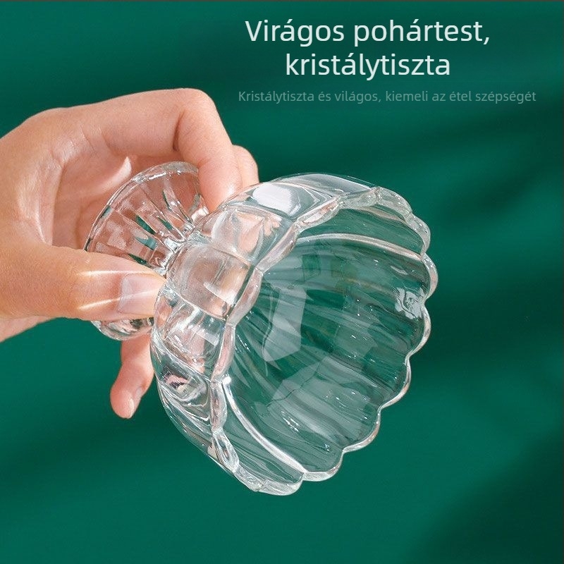 Víz pohár szóda-lime üvegből, kerek, egy rétegű, logónyomás elérhető, testreszabható