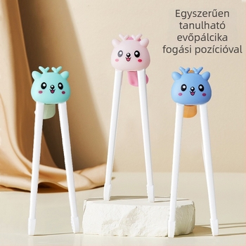 Zhongjia tanuló evőpálcikák, ABS anyag, rajzfilmszerű aranyos stílus, 6 hónapos kortól, 200 készlet.