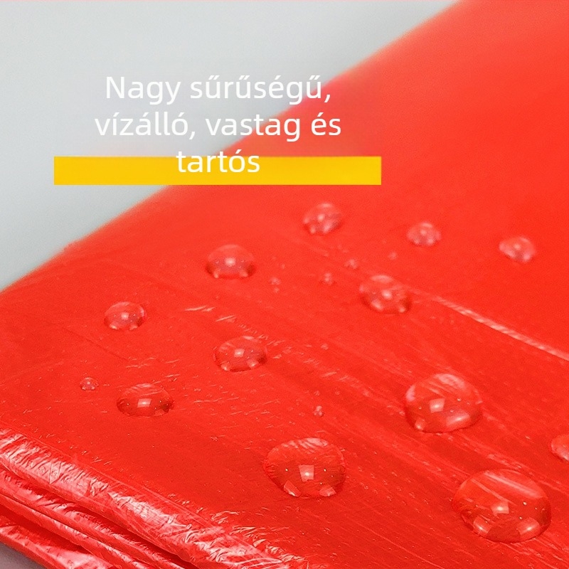 Egyszer használatos műanyag asztalterítő, négyzet alakú, 0,1 mm vastagságú, 10 darabos csomag